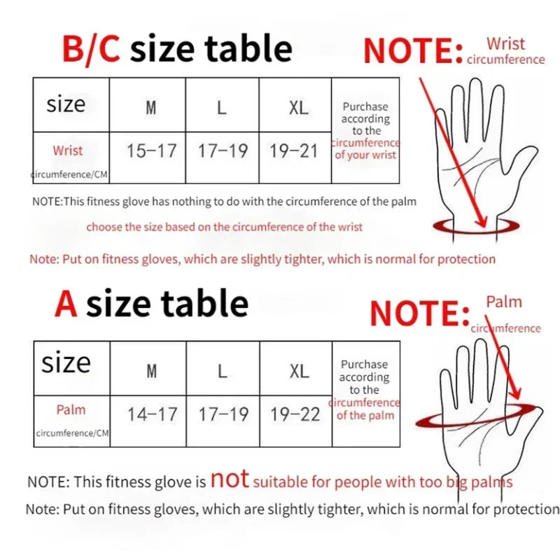Luvas protetoras de pulso e mão, luvas de treinamento de levantamento de peso para homens e mulheres, fitness, esportes, ciclismo, ginástica, luvas de ginástica